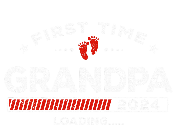 First Time Grandpa Est. 2024 Loading Soon To Be Dad Grandpa Tall Long Sleeve T-Shirt