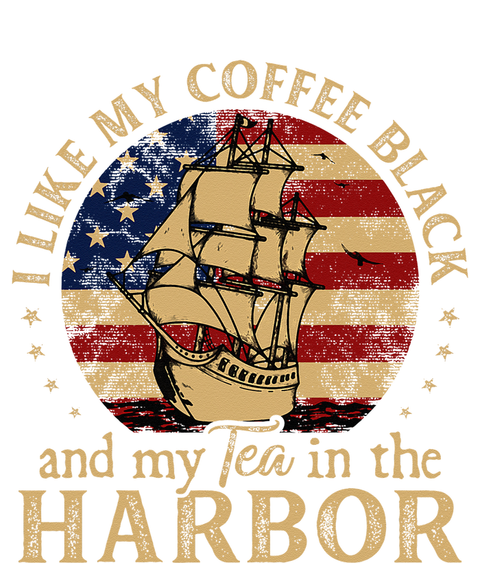 I Like My Coffee Black And My Tea In The Harbor Us History Canvas