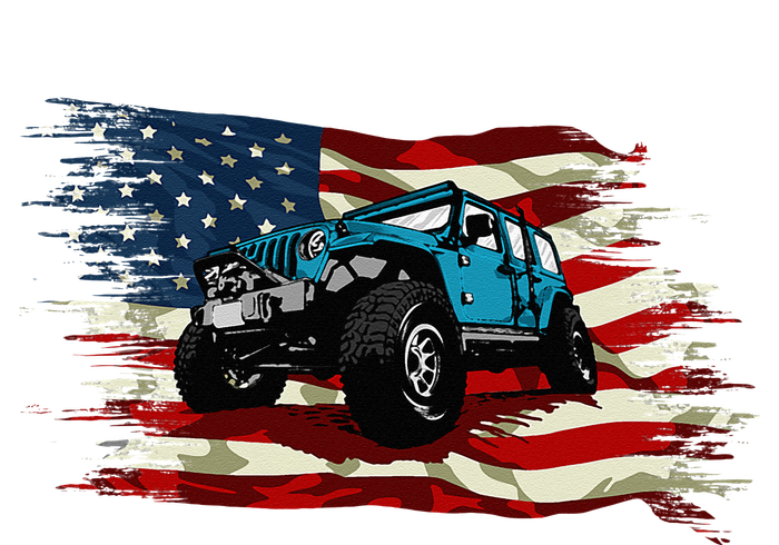 American Flag Off Roading Off Road 4x4 Mudding Magnet