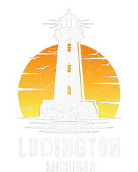 Ludington Michigan Retro Vintage Lighthouse Idea Gifts T-Shirt