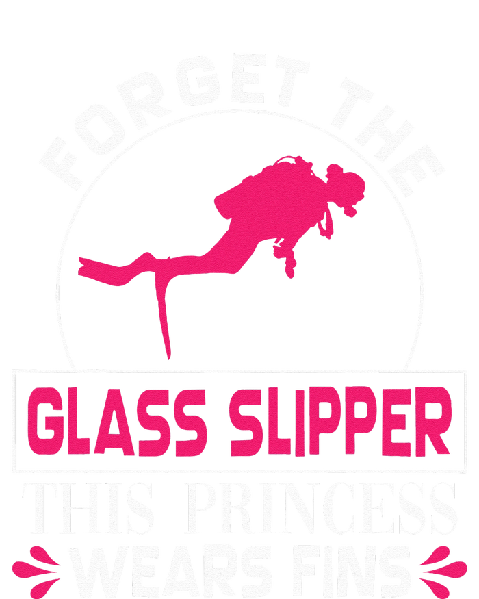 Scuba Diving Diver Forget Glass Slipper Princess Fins T-Shirt