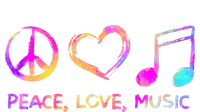 Peace Love Music Hippie T-Shirt