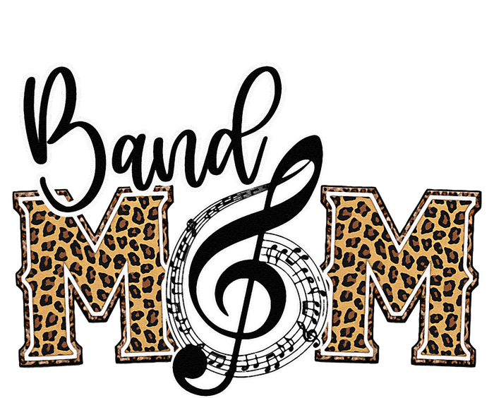 Band Mom Leopard Print Proud Band Mom Musical Marching Band Long Sleeve Shirt