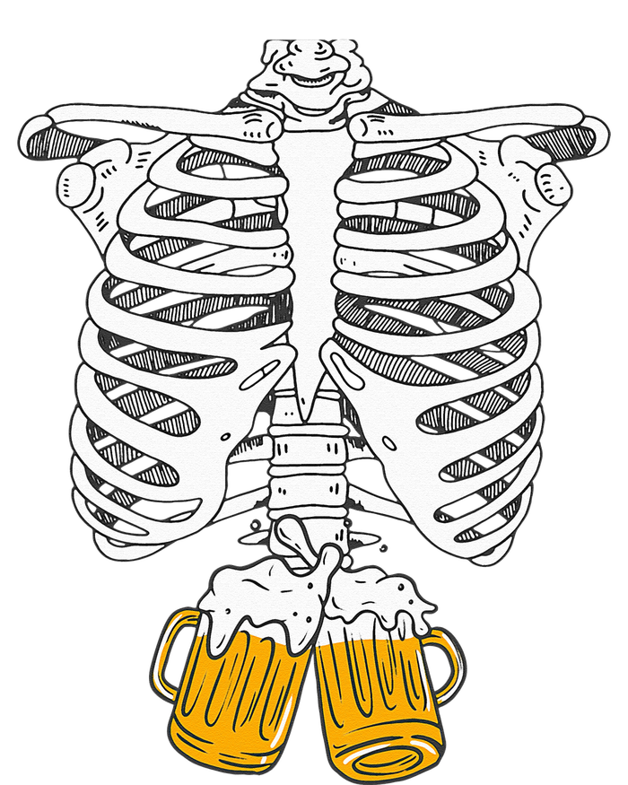 Skeleton Beer Xray Pregnancy Announcement Dad T-Shirt