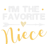 I'm the Favorite Niece Funny Niece Saying Colored Heart T-Shirt