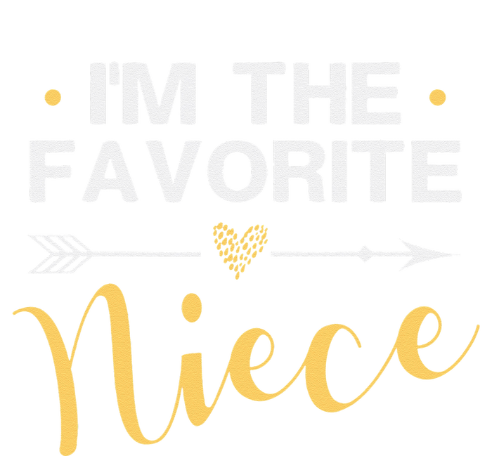 I'm the Favorite Niece Funny Niece Saying Colored Heart T-Shirt