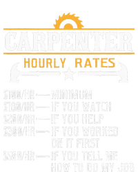 Carpenter Hourly Rate Funny Carpentry Woodworking T-Shirt