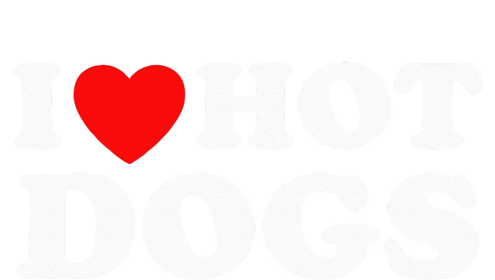 I Love Hot Dogs Funny Red Heart Love Hotdogs PosiCharge Competitor Tank