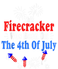 This Firecracker Was Born On The 4th Of July Birthday USA US Kids Long Sleeve Shirt