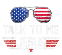 Talk To Me Jesus Glasses US Flag T-Shirt