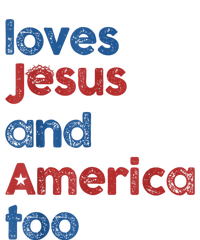 Retro Loves Jesus And America Too T-Shirt