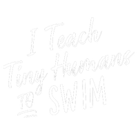 Cute Funny Swim Coach Gift Tiny Humans Swimming Instructor T-Shirt