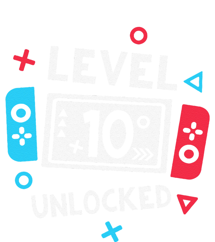 10th Birthday Level 10 Unlocked Video Game Party T-Shirt