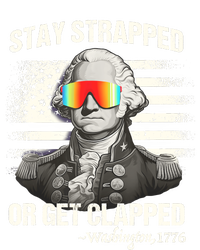 Funny 4th Of July Stay Strapped Get Clapped Washington Premium Hoodie