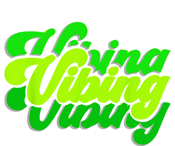 Green Vibing Green Color Graphic Green Vibes Only Cooling Performance Crew T-Shirt