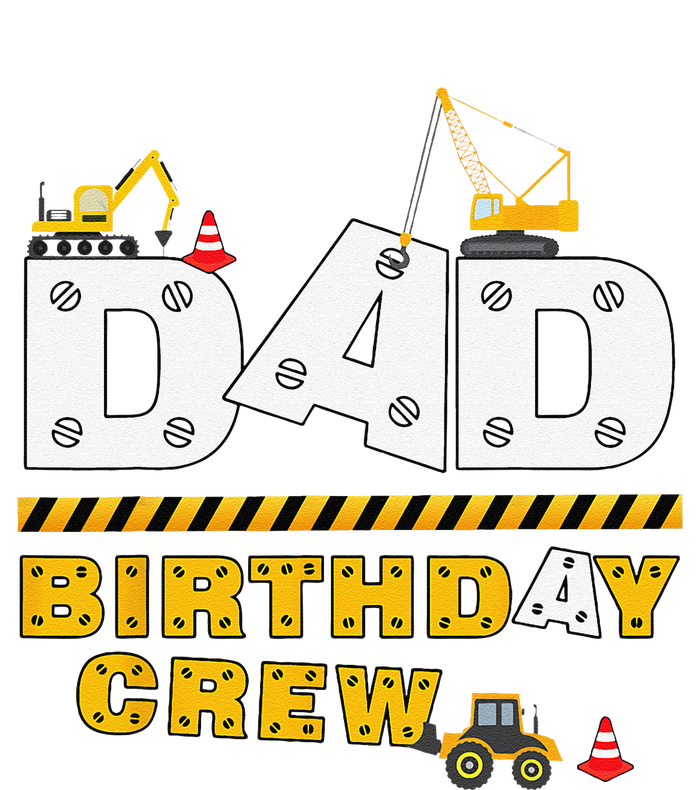 Dad Birthday Crew Construction Family Birthday Party Mousepad