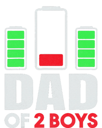 Dad Of 2 Low Battery Son Dad Fathers Day Birthday T-Shirt