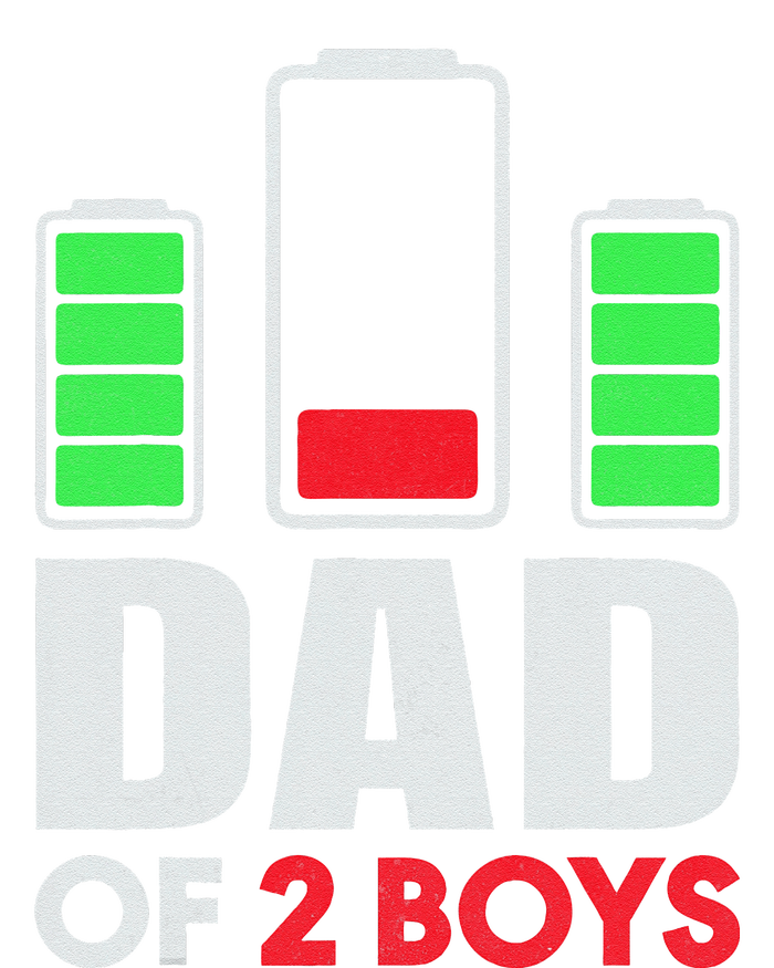 Dad Of 2 Low Battery Son Dad Fathers Day Birthday T-Shirt