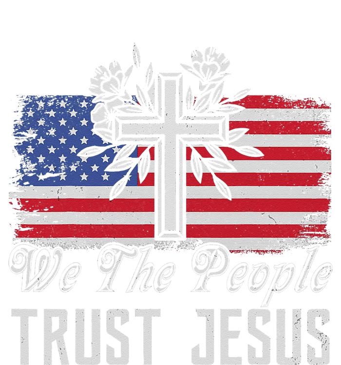 Independence Day We The People Trust Jesus Vintage US Flag T-Shirt