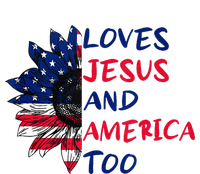 Loves Jesus And America Too Sunflower T-Shirt