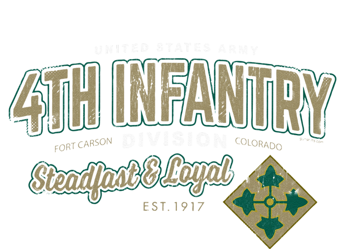 4th Infantry Division Fort Carson CO Women's T-Shirt