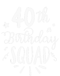 40th Birthday Squad Happy Birthday Party Premium T-Shirt