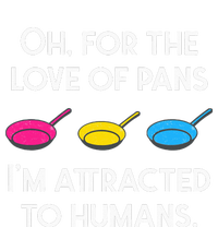 Pansexual Pride For The Love Of Pans Im Attracted To Humans Women's Knotted Racerback Tank