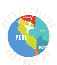 Peru Is Calling And I Must Go Peru Map Women's V-Neck T-Shirt