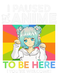 I Paused My Anime To Be Here Kawaii Manga Anime N Girl Kids Sweatshirt