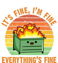 Its Fine Im Fine Everythings Fine Lil Dumpster Fire Cool Tie-Dye Long Sleeve Shirt