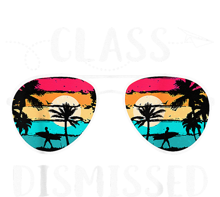 Teacher Class Dismissed Sunglasses Sunset Surfing Insulated Varsity Jacket