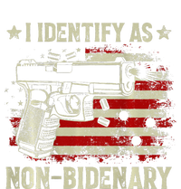 Gun American Flag Funny I Identify As Non Bidenary Mousepad