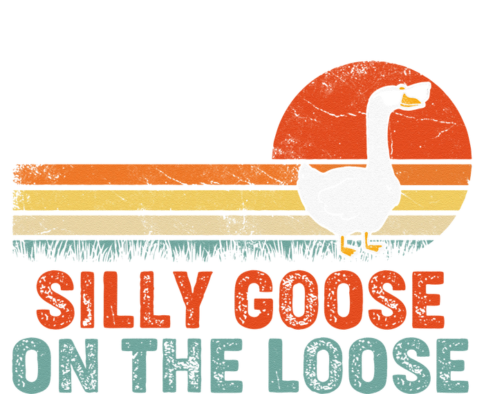 Silly Goose On The Loose Funny Vintage Silliest Goose T-Shirt