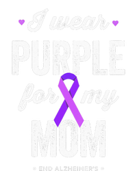 End Alz I Wear Purple For My Mom Alzheimers Awareness Kids Long Sleeve Shirt