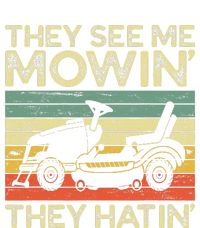 They See Me Mowin They Hatin Funny Yard Work Lawn Mowing Kids Long Sleeve Shirt