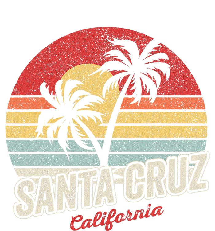 Vintage Retro Santa Cruz California Beach Sunset Tie-Dye T-Shirt