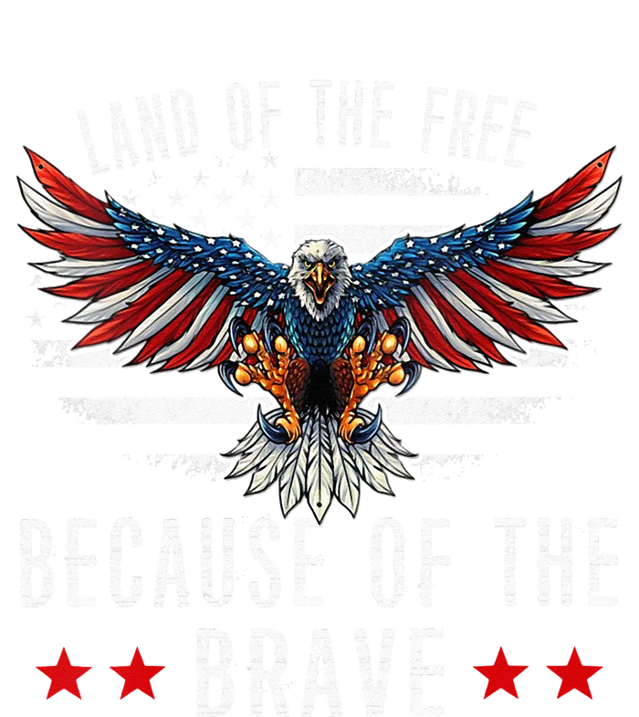 Land Of The Free Because Of The Brave Memorial Day Patriotic Tall Sweatshirt