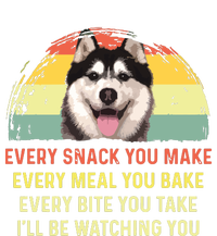 Every Snack You Make Husky Dog Mom Dog Dad Retro Premium Women's Tri-Blend 3/4-Sleeve Raglan Shirt