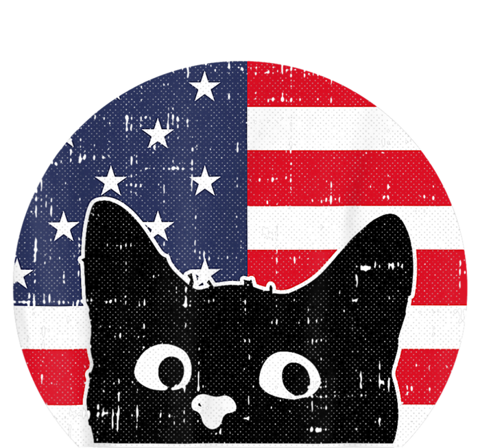 American Flag Cat 4th Of July Kitten Patriotic Pet Lover V-Neck T-Shirt