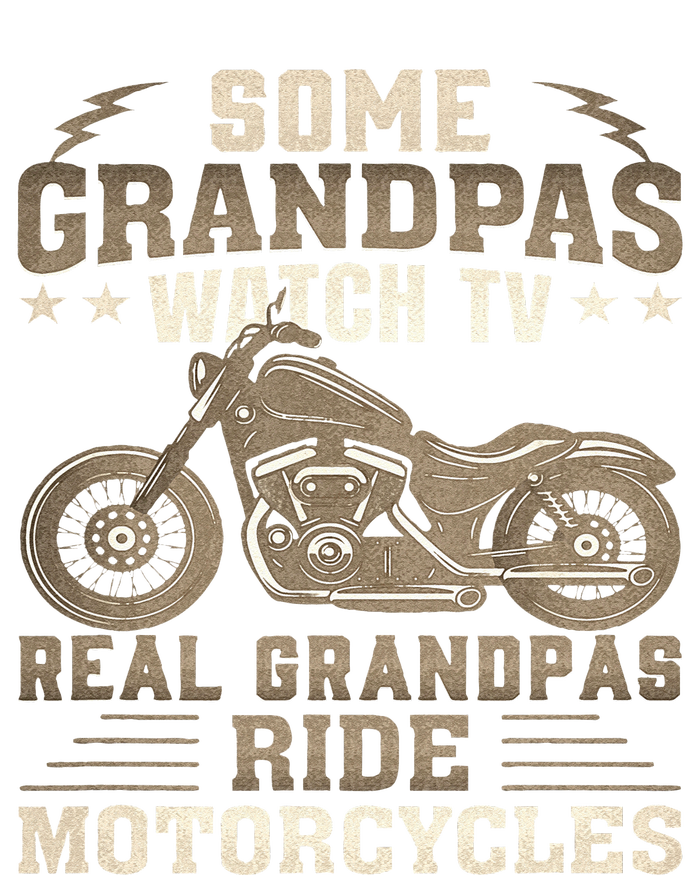 Some Grandpas Watch TV Real Grandpas Ride Motorcycles Pom Pom 12in Knit Beanie