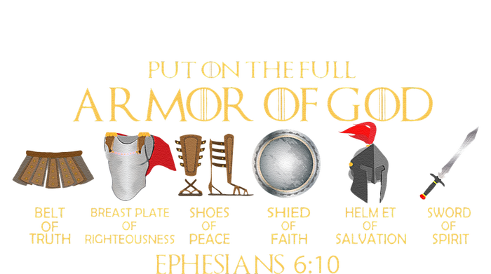 Put On The Full Armor Of God Shield Ephesians 611 Christian Ladies Essential Flowy Tank