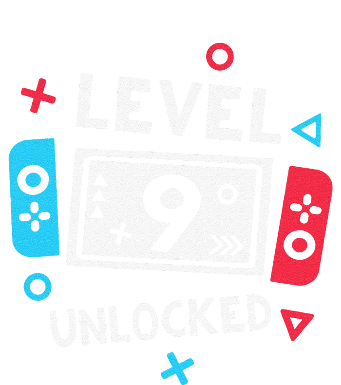 9th Birthday Level 9 Unlocked Video Game Party T-Shirt