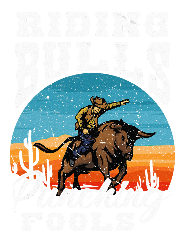 Riding Bulls Punching Fools Cowboy Rodeo & Ranch Lovers Tie Dye Hoodie