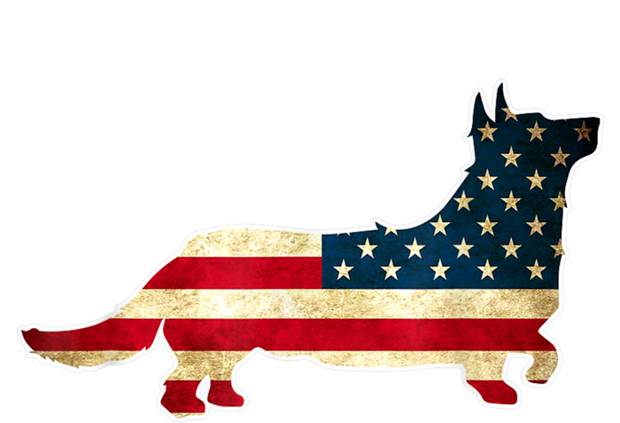 Patriotic 4th Of July Corgi Dog American Flag T-Shirt