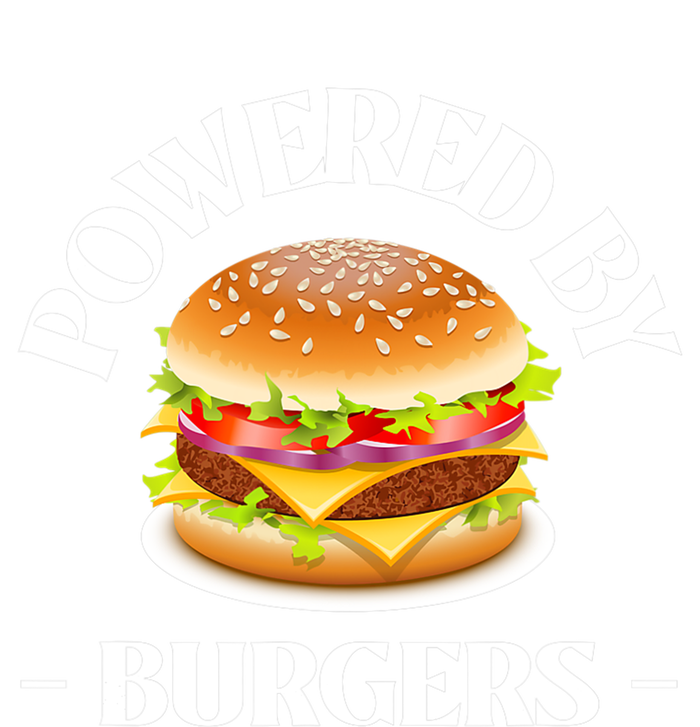 Powered By Burgers Fast Food Lover Funny Beef Burger Tank Top