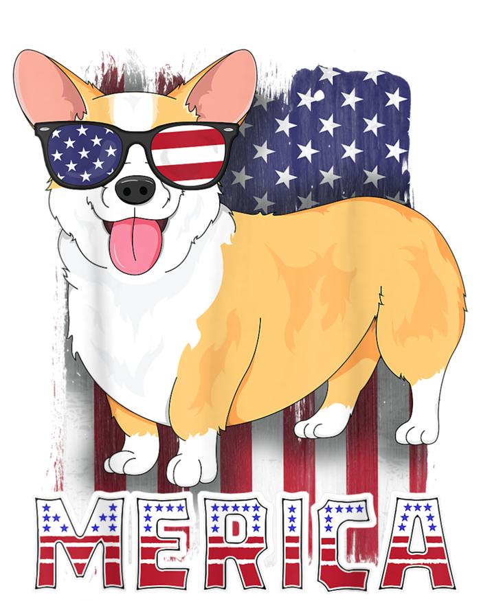 Corgi Merica For Kids Boy USA Flag 4th Of July Dog Grommeted Golf Towel