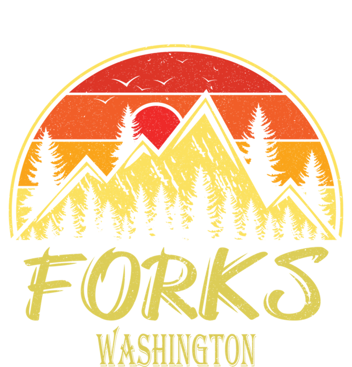 Forks Washington WA Mountains Hike Hiking Souvenir Womens CVC Long Sleeve Shirt