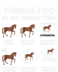 Funny Horses Lover 6 Things I Do In My Spare Time Horse Toddler Fine Jersey T-Shirt