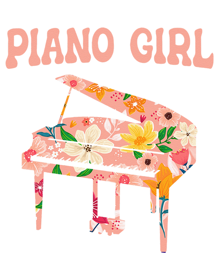 Funny Piano Music Instrument Musician Piano Girl Performance Long Sleeve Polo