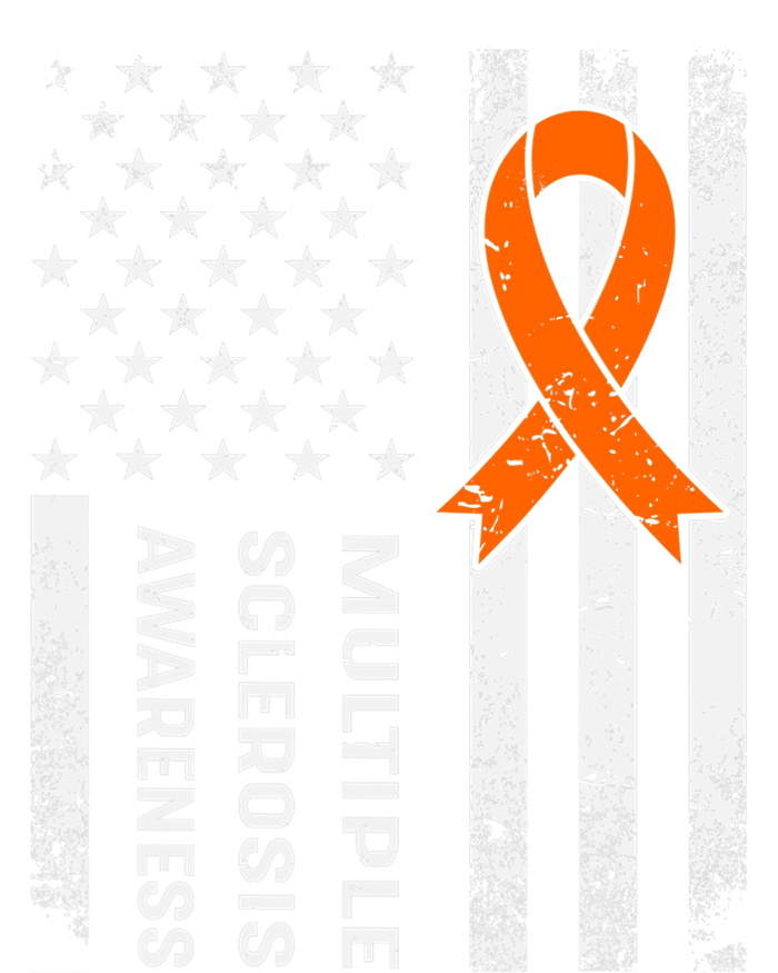 MS Multiple Sclerosis Awareness Orange Ribbon Tank Top